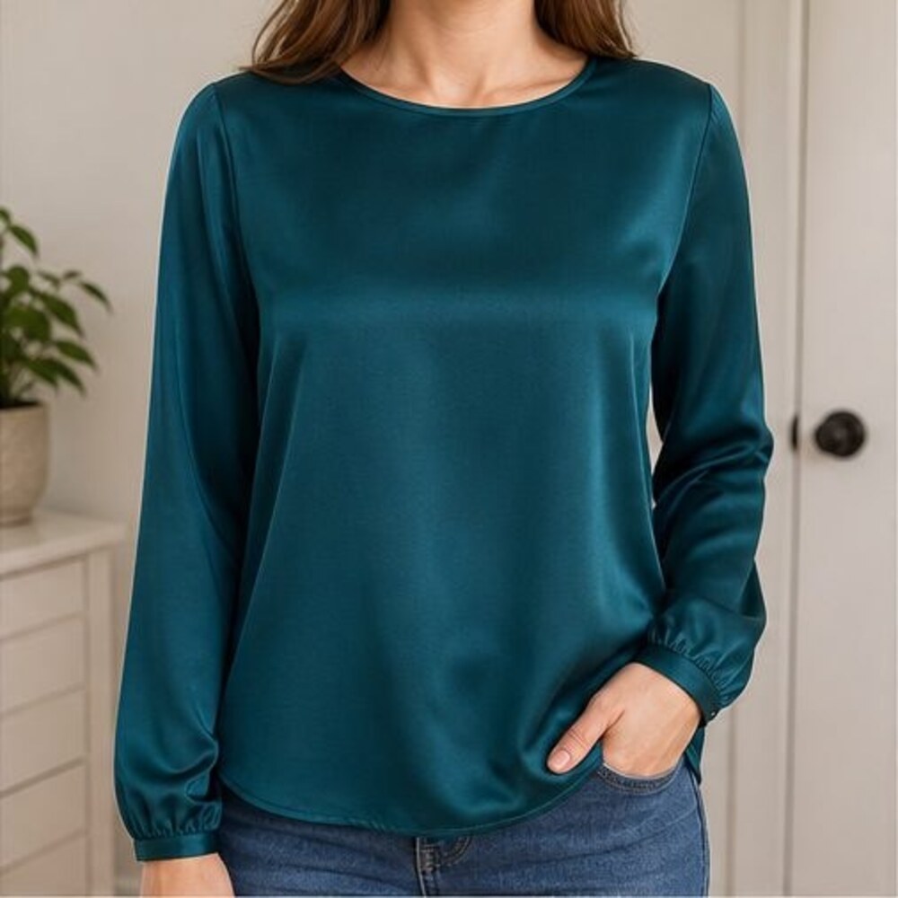 Teal Cami Blouse - Picture 2 of 6